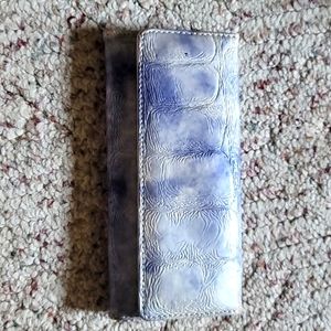 Blue marble colored Trifold Lady's Wallet
